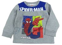 Safírovo-modrá mikina se Spidermanem 