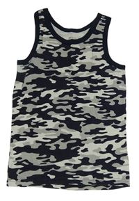 Tmavomodro-šedá army nátělník Pepperts