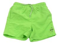 Neonově zelené plážové kraťasy Chapter Young