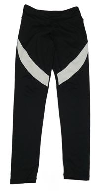 Černo-bílé sportovní legíny H&M