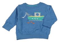 Modrý svetr s parníkem Carter's