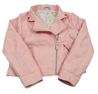 Světlerůžová koženková bunda Kiki&Koko
