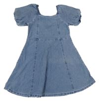 Modré teplákovo/riflové šaty H&M
