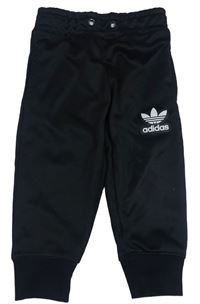 Černé sportovní kalhoty s logem Adidas