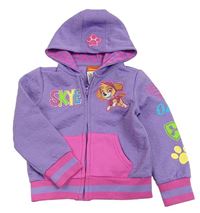 Levandulovo-růžová propínací mikina s Paw Patrol a kapucí Nickelodeon