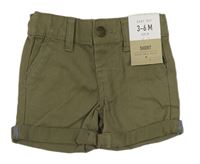 Khaki riflové kraťasy Denim Co.