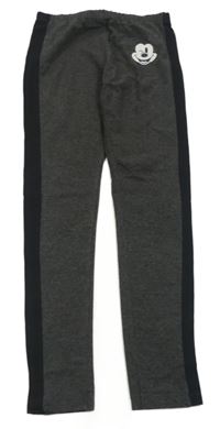 Tmavošedo-černé legíny s Mickeym Primark