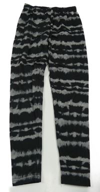 Černo-šedé vzorované legíny Y.F.K. 