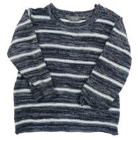 Tmavomodro-bílý pruhovaný svetr Primark