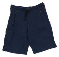 Tmavomodré teplákové kraťasy C&A