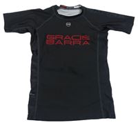 Černé UV tričko s logem GRACIE BARRA