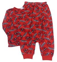 Červené plyšové pyžamo se Spider-many PRIMARK