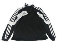 Černo-bílá funkční sportovní mikina Adidas