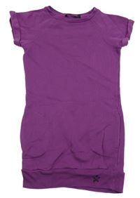 Purpurové teplákové šaty we