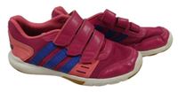 Malinovo-safírové textilno/koženkové botasky Adidas vel. 35