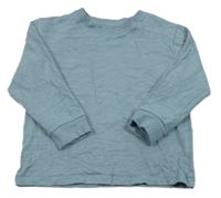 Světlemodrošedé melírované mikinotriko Next