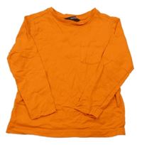 Tmavooranžové triko s kapsou George