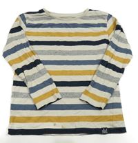 Smetanovo-pruhované triko BASEFIELD