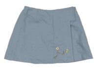 Modrá vlněná zavinovací sukně Prénatal