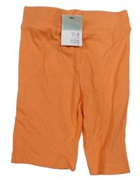 Nové - oranžové žebrované legínové kraťasy PRIMARK