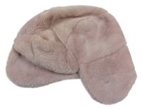 Světlerůžová kožešinová beranice Next