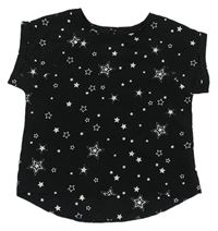 Černé tričko s hvězdičkami Yd.