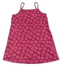 Vínové květované šaty Primark