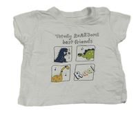 Bílé tričko s dinosaury Matalan