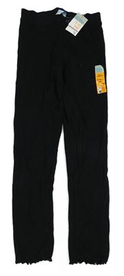Černé žebrované legíny Primark