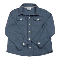 Tmavomodrá melírovaná bavlněná košile Mamas&Papas