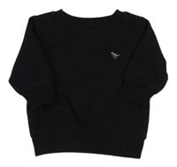 Černá mikina s výšivkou Next