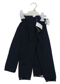 Nové - 2x tmavomodré capri legíny s flitry St. Bernard