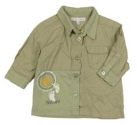 Písková košile s potiskem