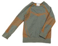 Khaki melírované spodní triko Lupilu