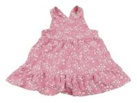 Růžové vzorované teplákové laclové šaty s hvězdami V by Very