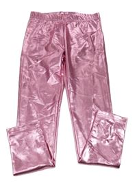 Růžové metalické legíny Leigh Tucker