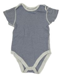 Bílo-tmavomodré pruhované body M&S