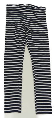 Tmavomodro-bílé pruhované legíny Pepperts