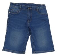 Modré riflové kraťasy