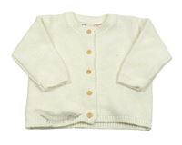 Smetanový propínací svetr H&M