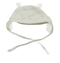 Bílá bavlněná čepice s čumákem Name it