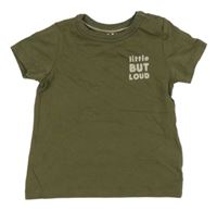 Khaki tričko s nápisem C&A