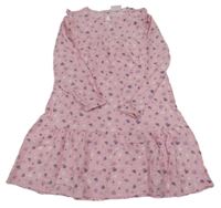 Růžové lehké šaty se srdíčky Alive