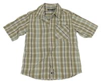 Khaki-bílo-barevná kostkovaná košile Mexx