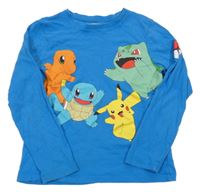 Modré triko s Pokémony C&A