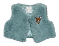 Zelená kožešinová podšitá vesta s Bambim Primark
