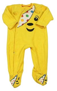 Žlutý fleece overal - Pudsey George