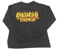 Tmavošedé pyžamové triko - Stranger Things ZARA