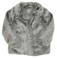 Šedý plyšový podšitý kabátek Tu