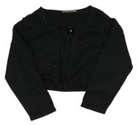 Černé třpytivé svetrové bolerko Next